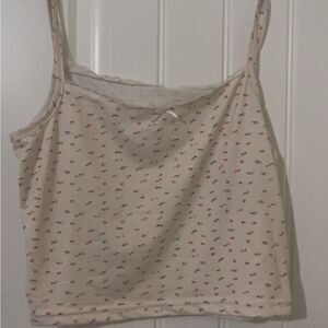 Women's Cream floral Patterned Top